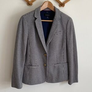Talbots Aberdeen Houndstooth Blazer Sz 10